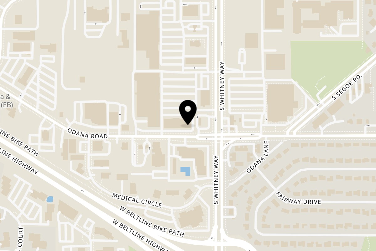 Map showing the location of Takara Sushi Restaurant on 696 S Whitney Way in Madison